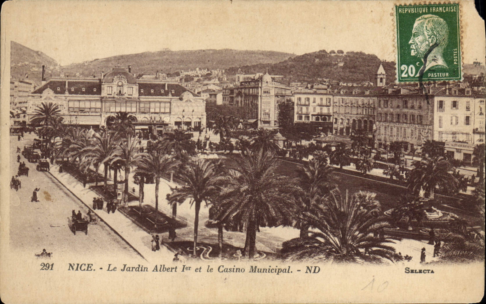 CPA Nice Le Jardin Albert 1er Et Le Casino Municipal