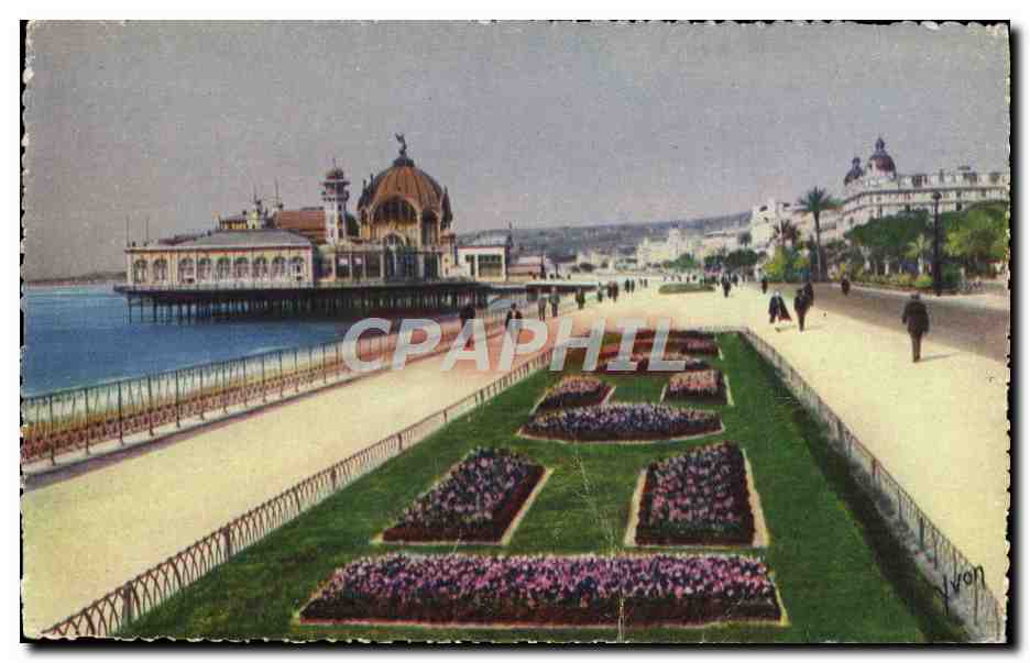CPA Nice Le Palais De La Jetee Et La Promenade Des Anglais
