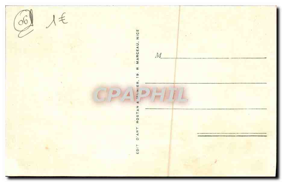 CPA Villefranche Sur Mer Le Rade Et I'Escadre Bateau — Verso