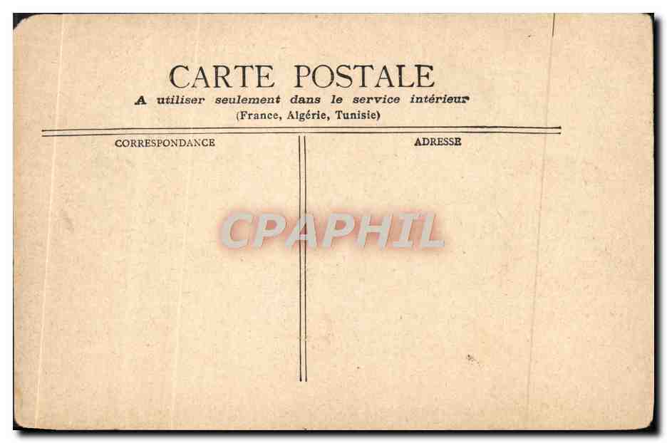 CPA Nice Le Port — Verso
