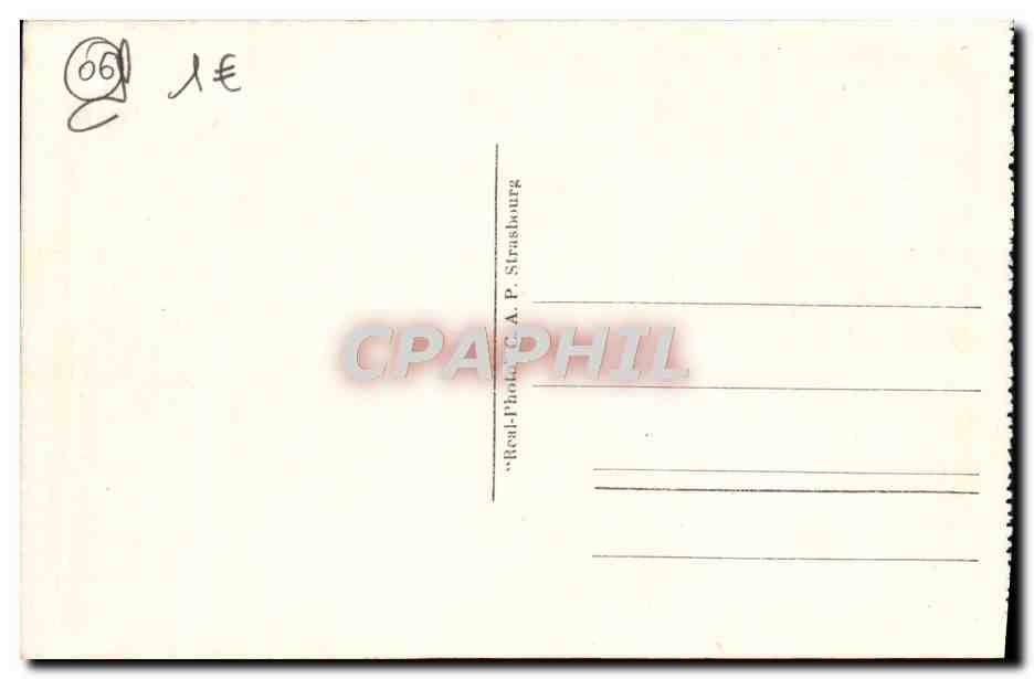 Villefranche-sur-Mer — A travers les Pins — C.A.P. Strasbourg — Verso