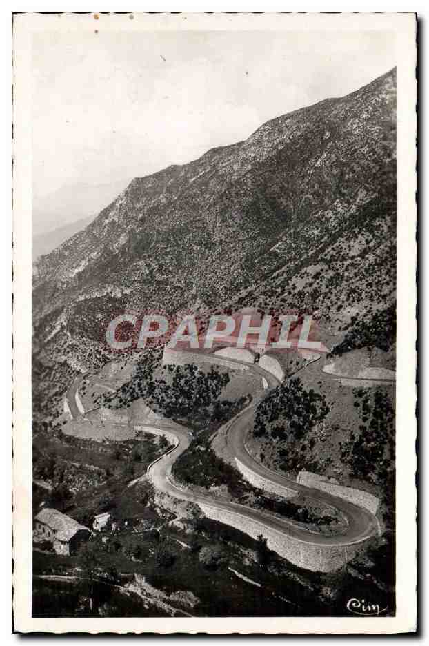 CPM La Bollene Vesubie La Route De Turini Remarquee Par Les Touristes