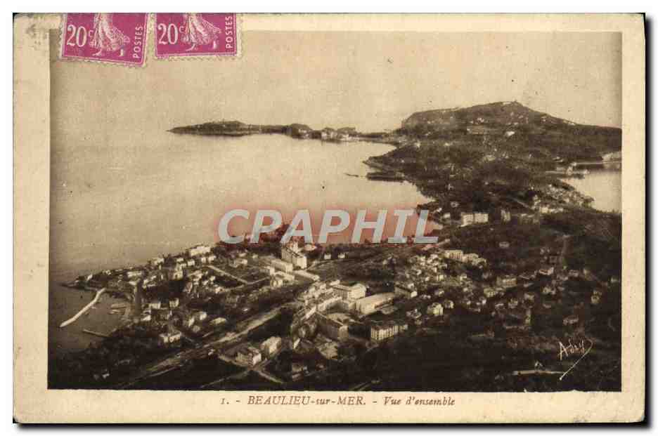 CPA Beaulieu Sur Mer Vue D'Ensemble