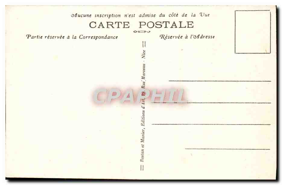 CPA La Cote D'Azur Beaulieu Jardin Fleuri — Rückseite