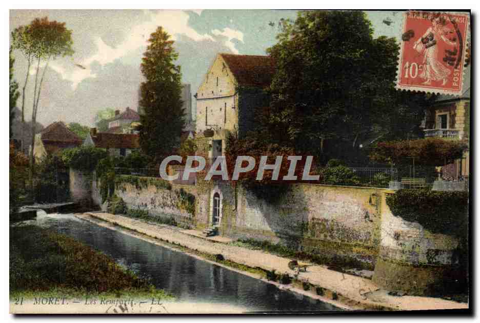 CPA Moret Les Remparts