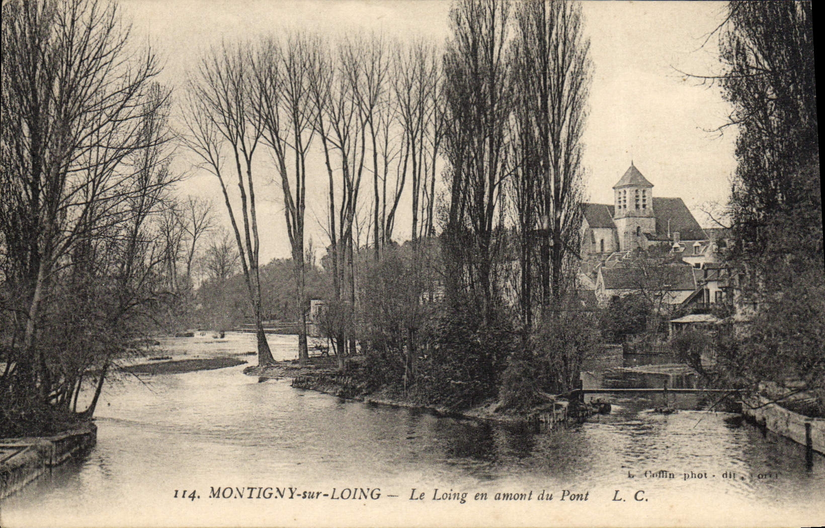 CPA Montigny Sur Loing Le Loing En Amont Du Pont
