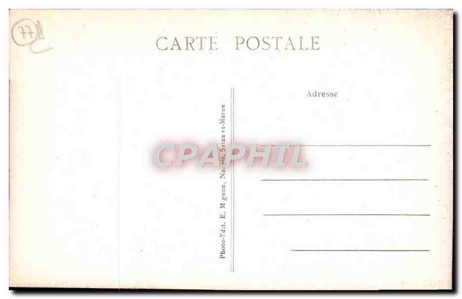 CPA Provins Ville Haute Porte De Jony — Rückseite