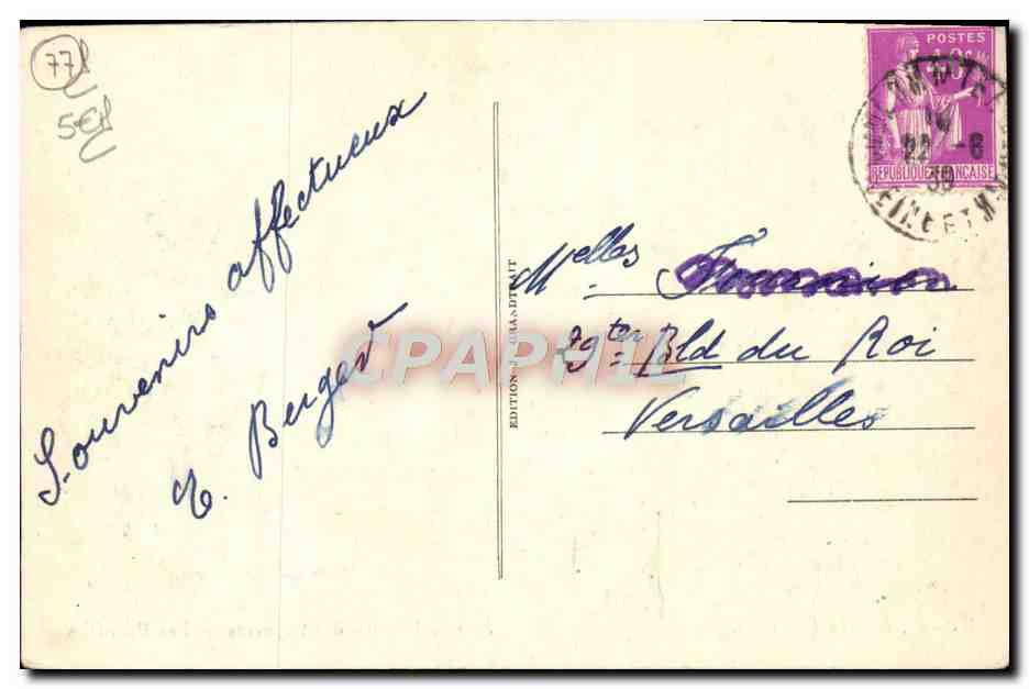 Coulommiers — Ehemaliger Capuzinengut — Die Pavillons — Édition PAPAPHIL — Rückseite
