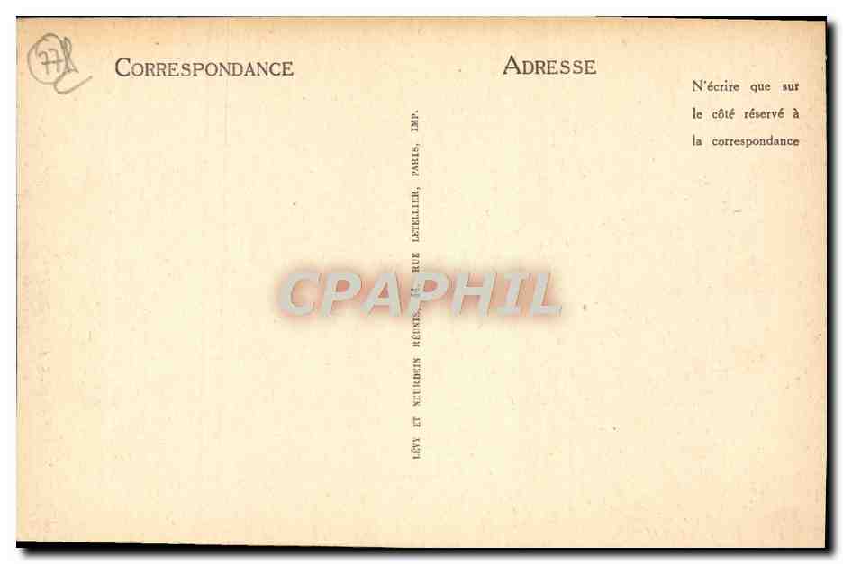 Palais de Fontainebleau — Antichambre des Appartements de Napoléon — L.L. n°48 — Verso