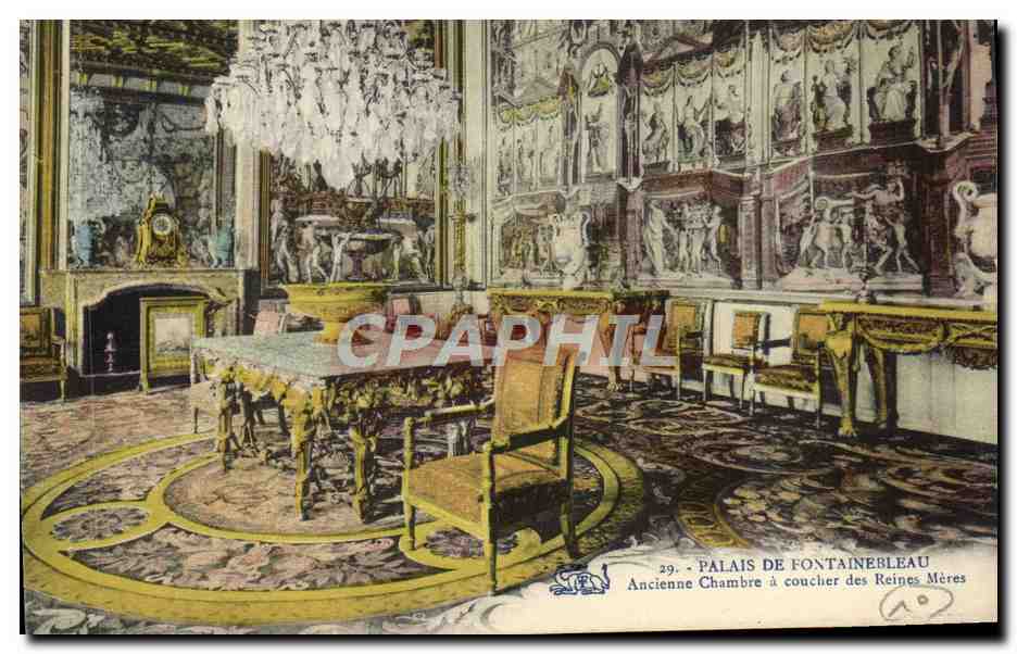Paleis van Fontainebleau — Eerder slaapvertrek van de koninginmoeders — Nr. 29