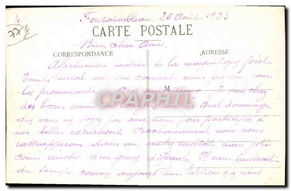 Paleis van Fontainebleau — Eerder slaapvertrek van de koninginmoeders — Nr. 29 — Achterkant
