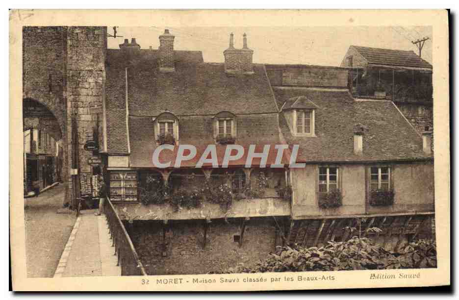 CPA Moret Maison Sauve Clases Par Les Beaux Arts