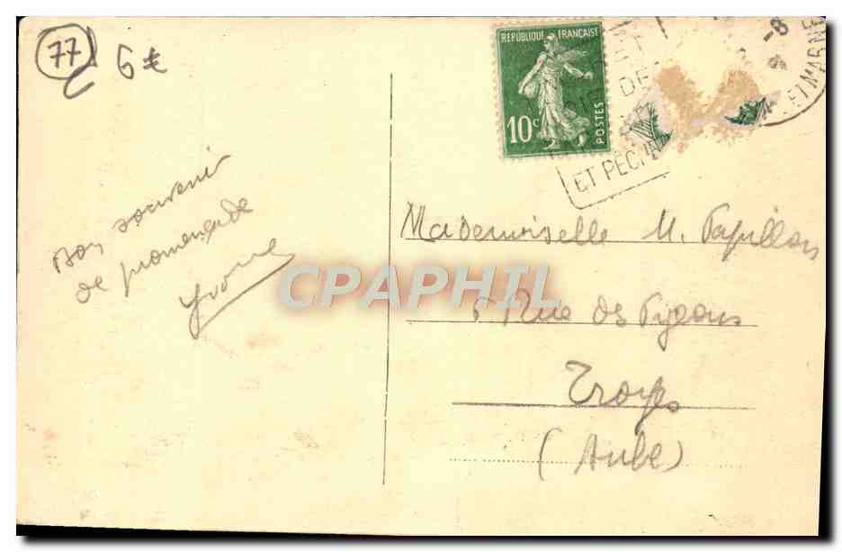 CPA Moret Maison Sauve Clases Par Les Beaux Arts — Verso