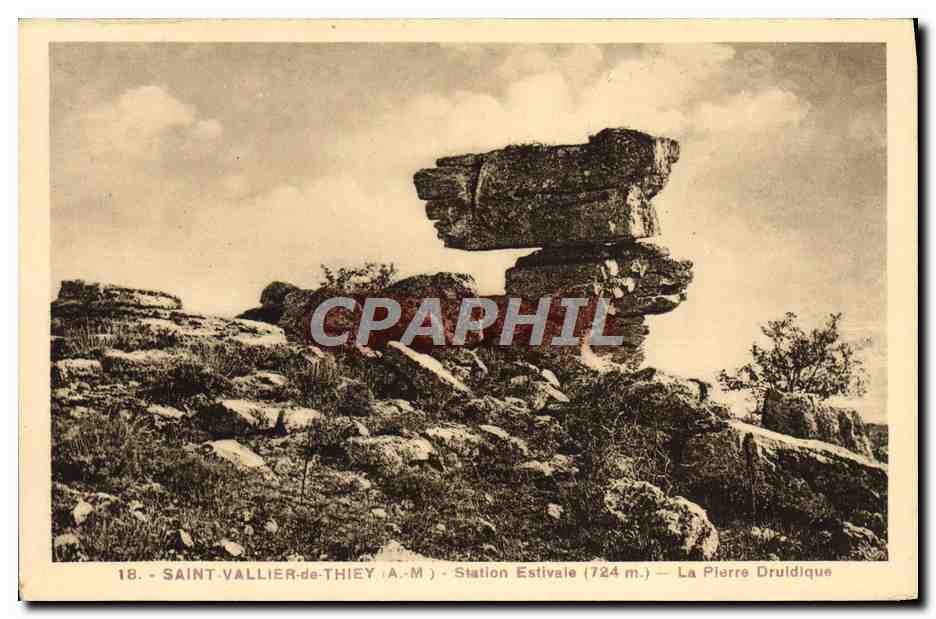 CPA Saint Vallier De Thiey Station Estivale La pierre druidique