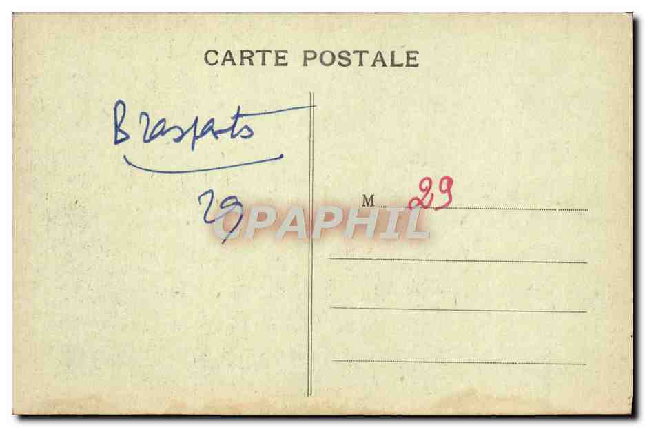 CPA Brasparts Calvaires de Bretagne — Rückseite
