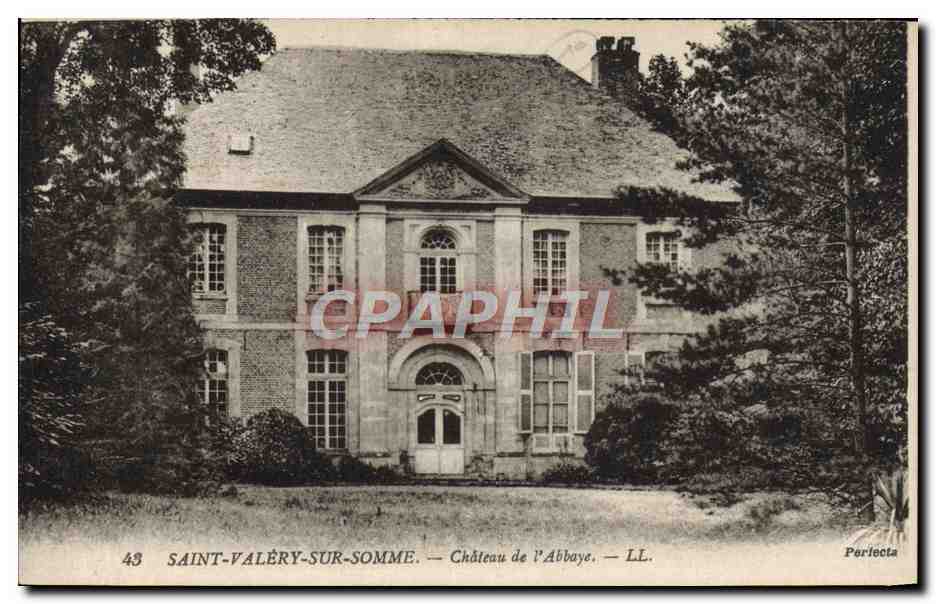 CPA Saint Valery Sur Somme Chateau de l'Abbaye