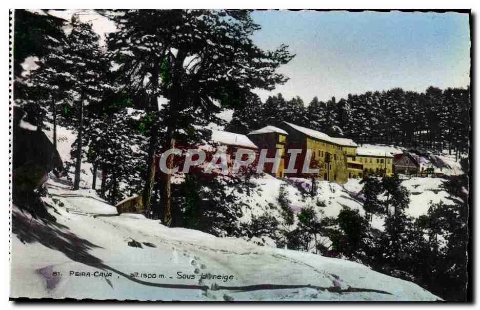 CPA Peira Cava Station d'ete ideale et Sports d'hievr Sous la neige 