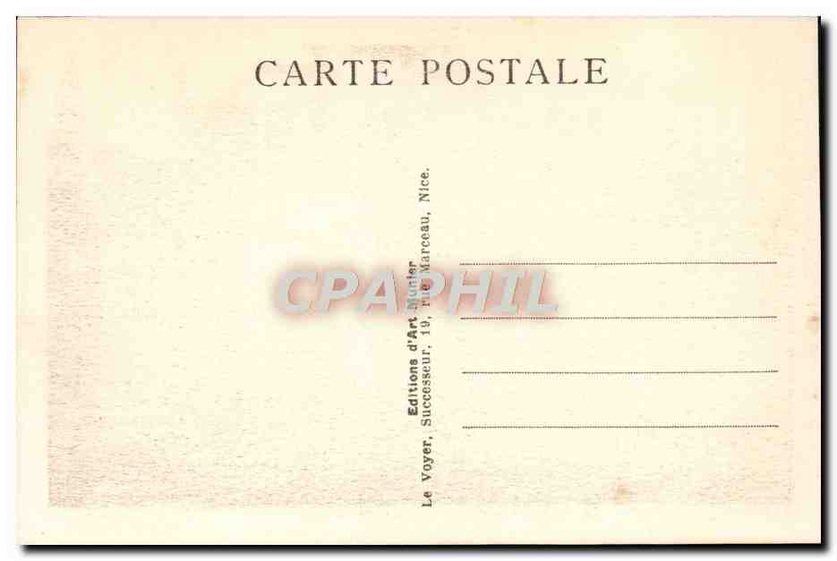 CPA Cannes Vue Generale Prise de la Californie — Verso