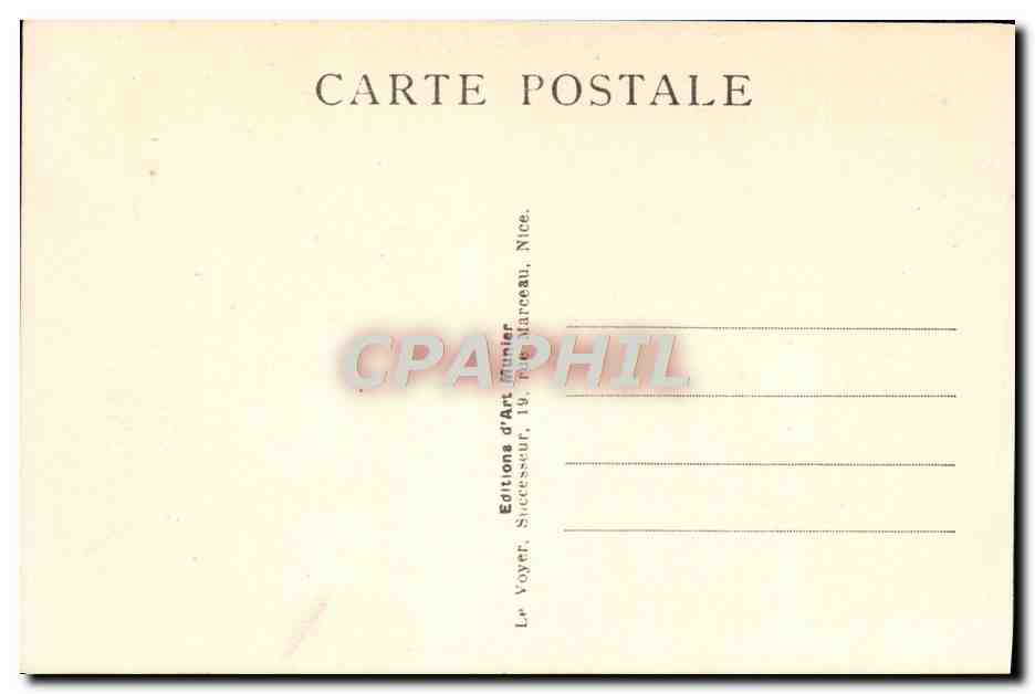 CPA Cannes L'esplanade  — Verso