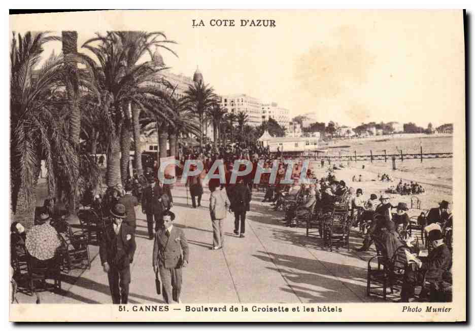 CPA Cannes Boulevard de la Croisette et les Hotels