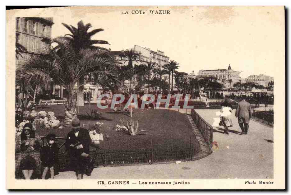 CPA Cannes Les Nouveaux Jardins