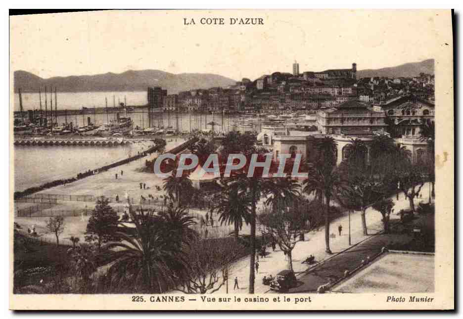 CPA Cannes Vue Sur le Casino et le Port
