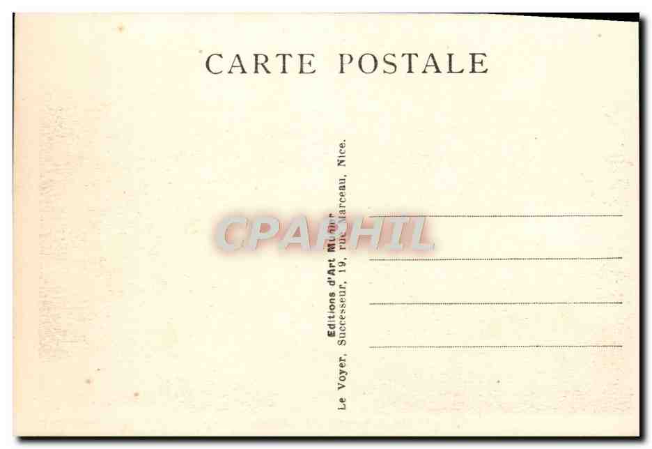 CPA Cannes Vue Sur le Casino et le Port — Verso