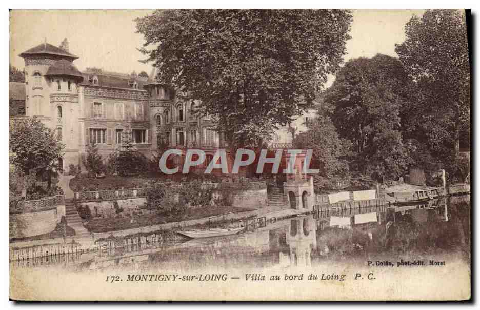 CPA Montigny Sur Loing Villa au bord du Loing