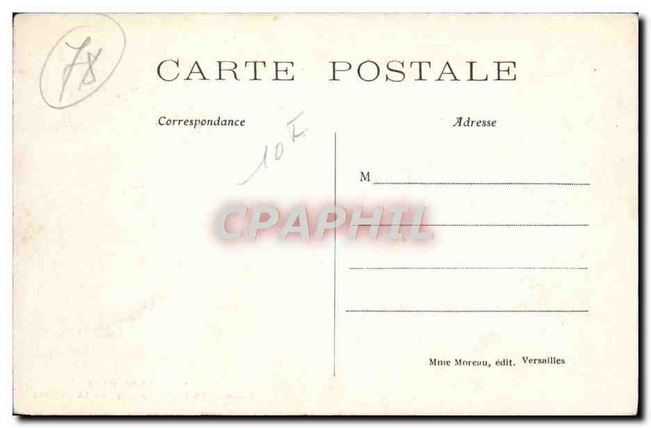 CPA Versailles Hameau de Marie Antoinette La laiterie — Rückseite