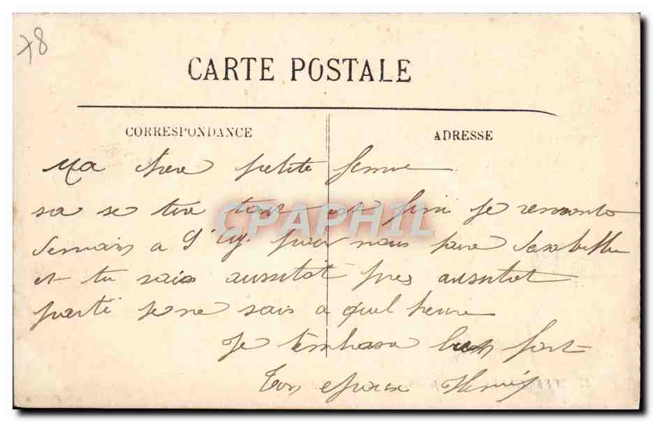 CPA Versailles Les Jardins Les Bains d'Apollon — Verso
