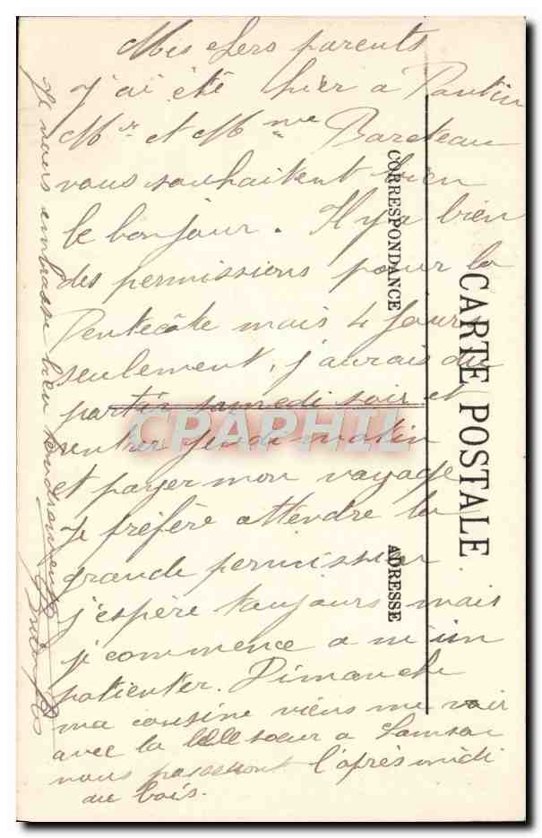 CPA Versailles Hameau de Marie Antoinette La maison de la reine — Verso