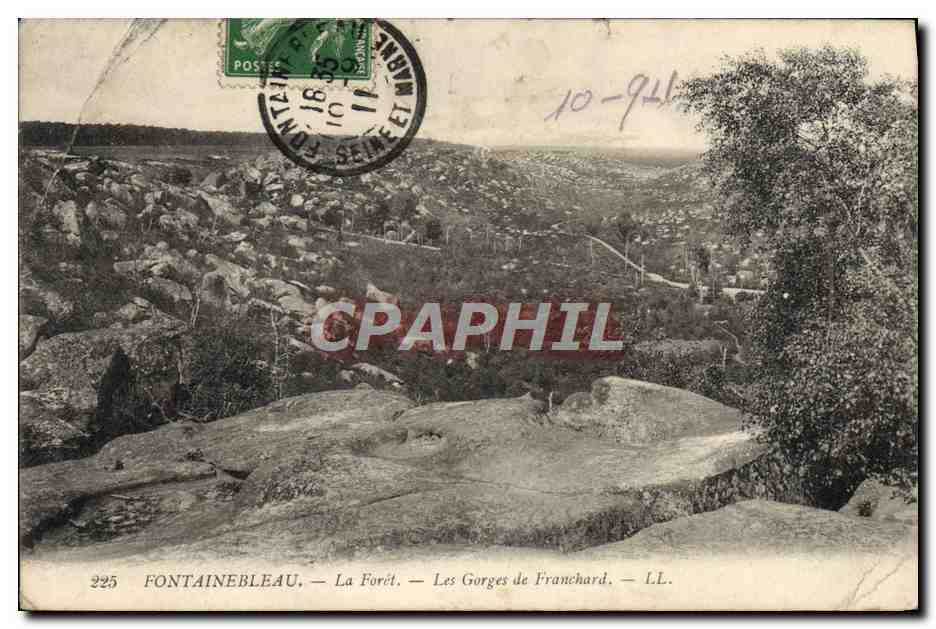 CPA Fontainebleau La foret Les gorges de Franchard