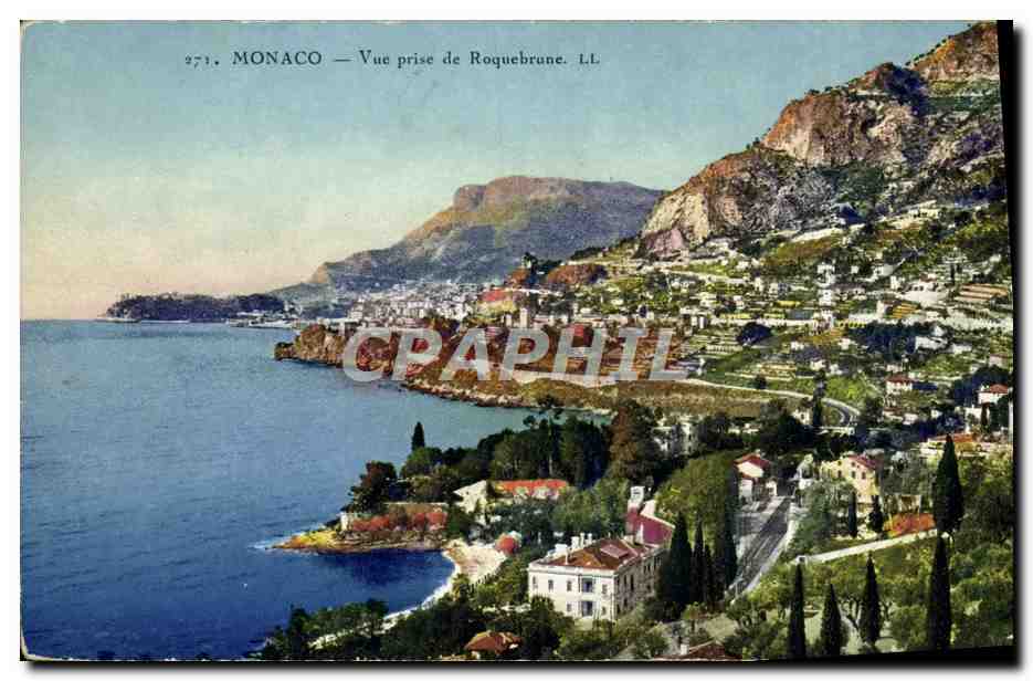 CPA Monaco Vue Prise de Roquebrune
