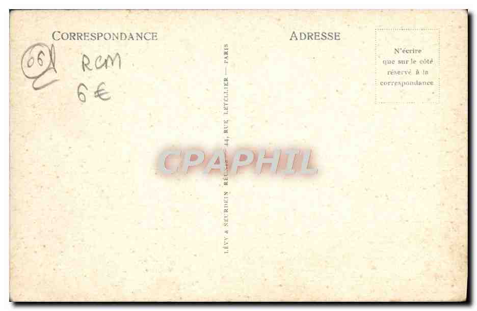 CPA Monaco Vue Prise de Roquebrune — Rückseite