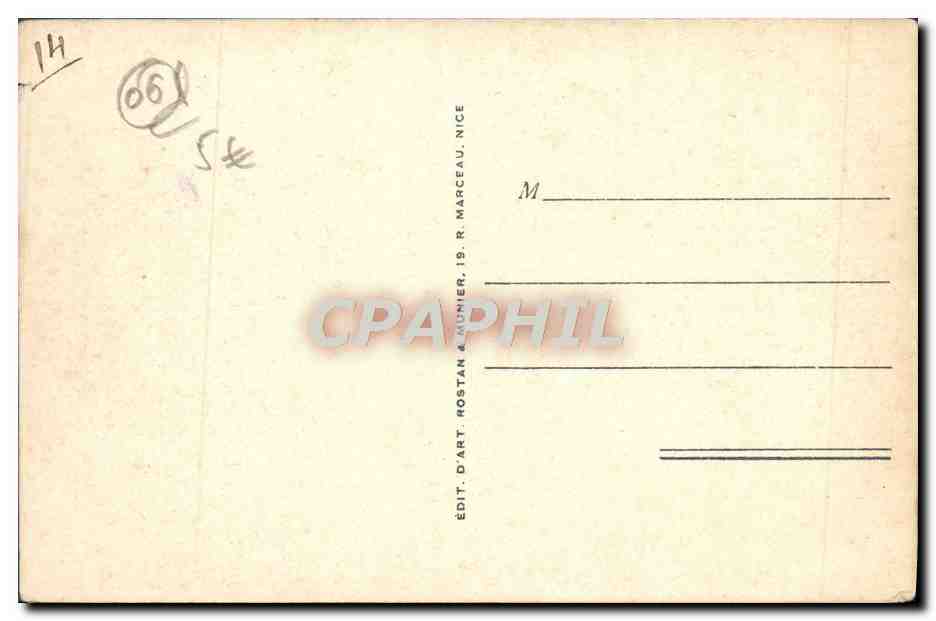 CPA Menton Cap Martin Porte romaine — Rückseite