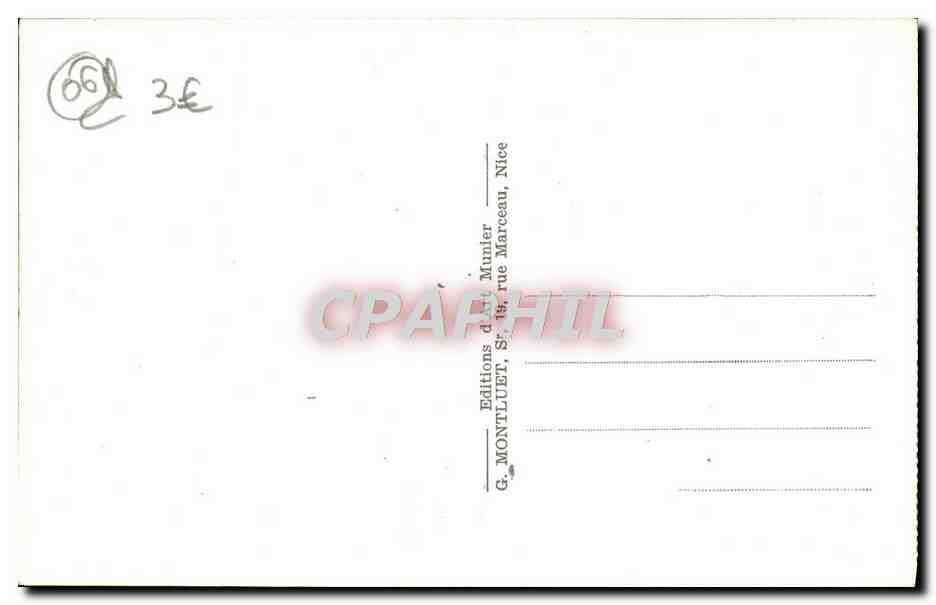 CPA Menton Sous bois du Cap Martin — Rückseite