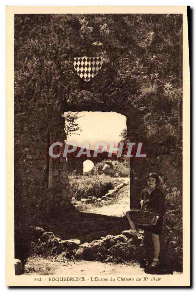 CPA Roquebrune L'Entree du Chateau du 10eme Enfant