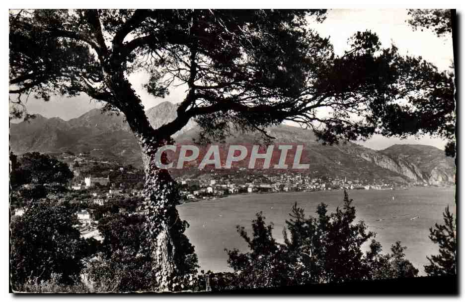 CPM Le Cap Martin Au Fond Menton et la Frontiere