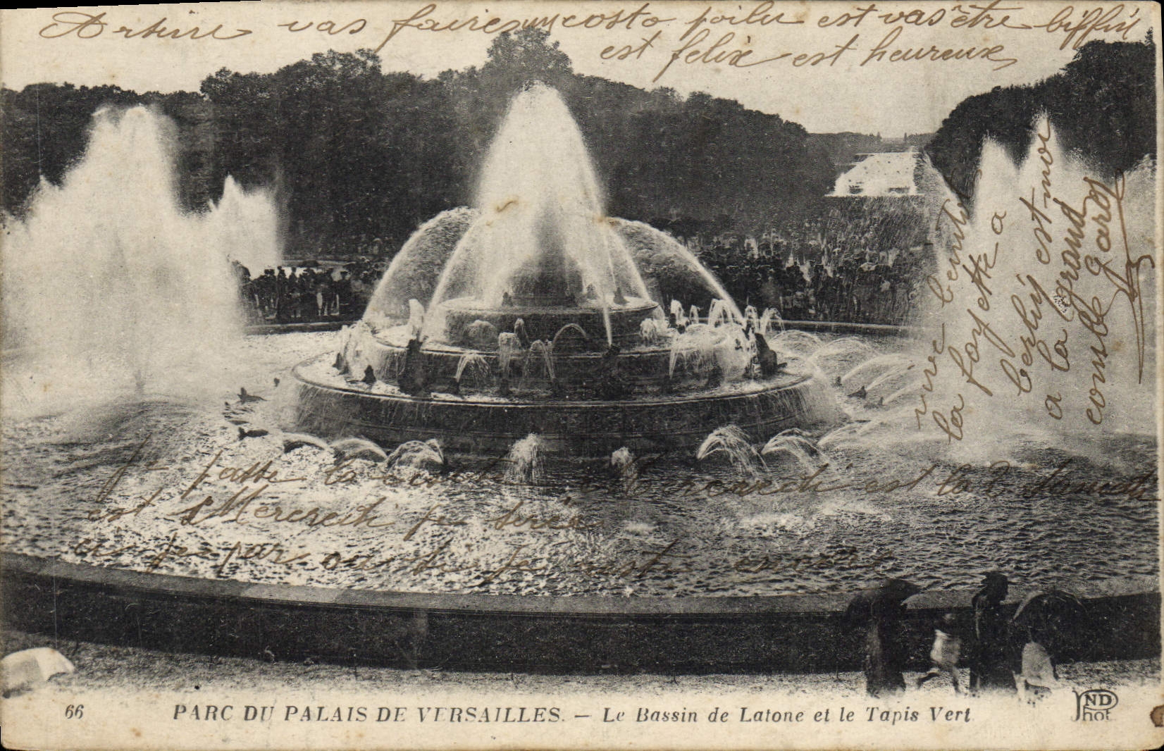 CPA Versailles Le Bassin de Latone et le Tapis Vert