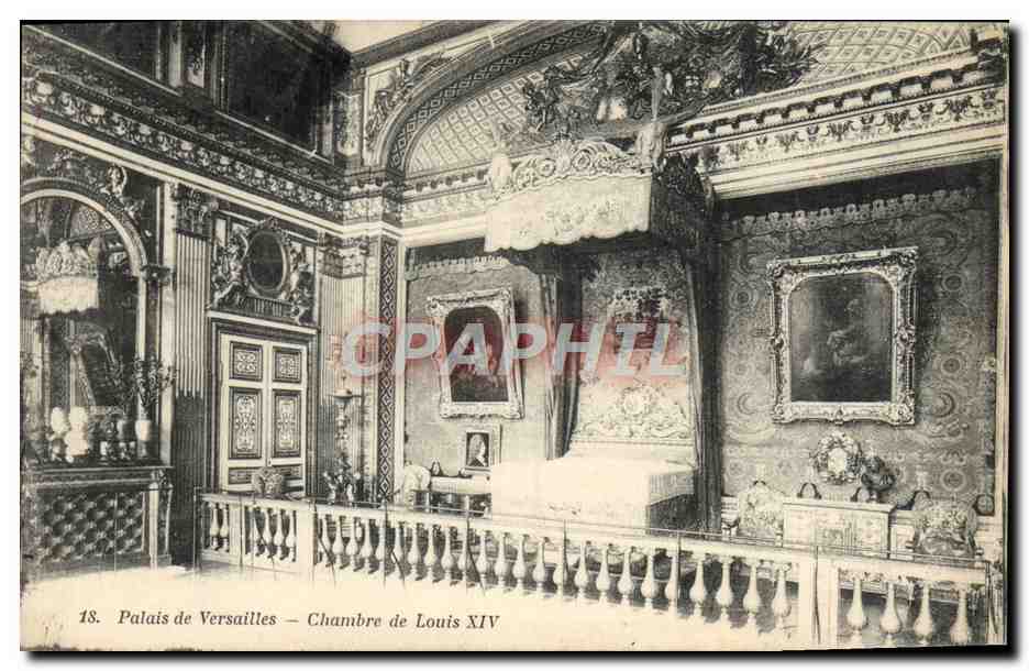 CPA Versailles Palais de Chambre de Louis XIV