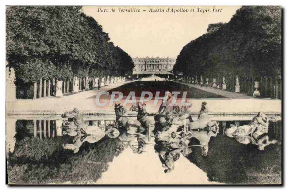 CPA Versailles Bassin d'Apollon et Tapis vert