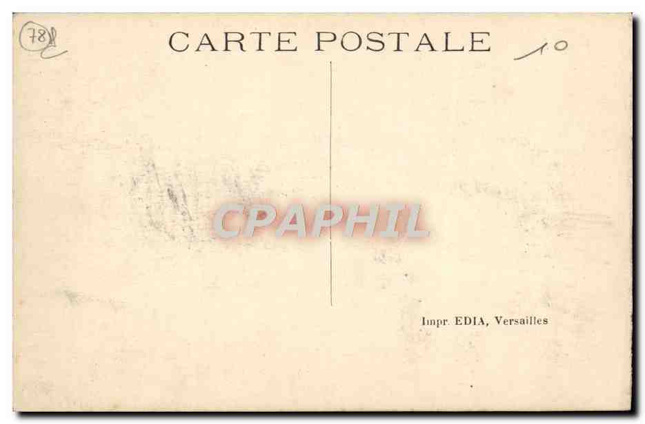 CPA Versailles Bassin d'Apollon et Tapis vert — Verso