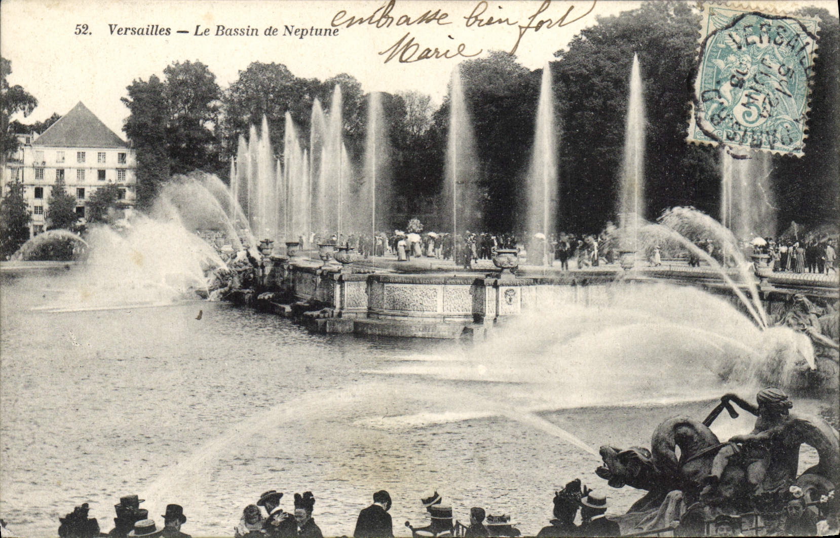 Versailles — Le Bassin de Neptune — A. Bourdier, imp.-édit. Versailles, n°52