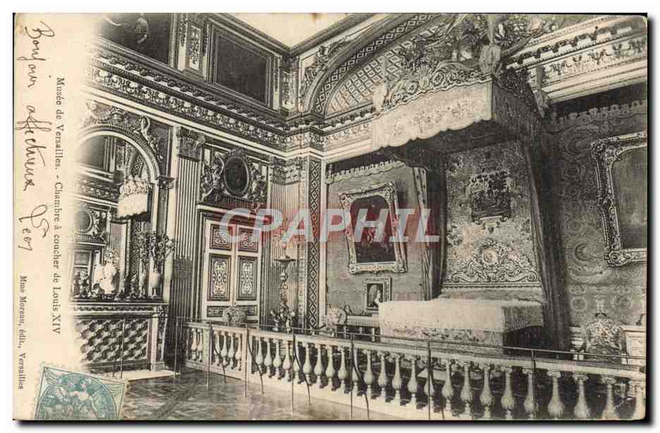 CPA Versailles Musee Chambre a coucher de Louis XIV