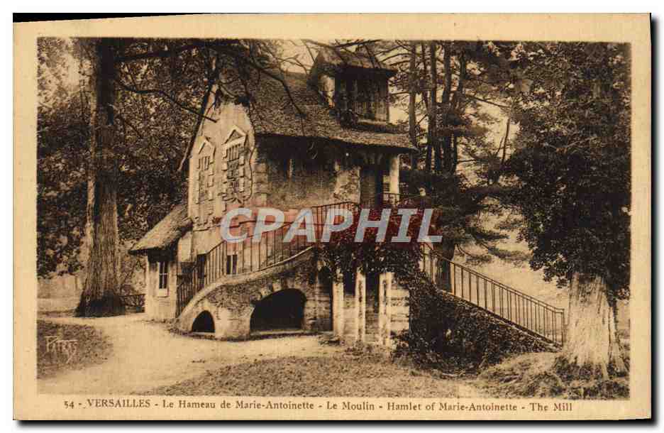 CPA Versailles Le Hameau de Marie Antoinette Le moulin