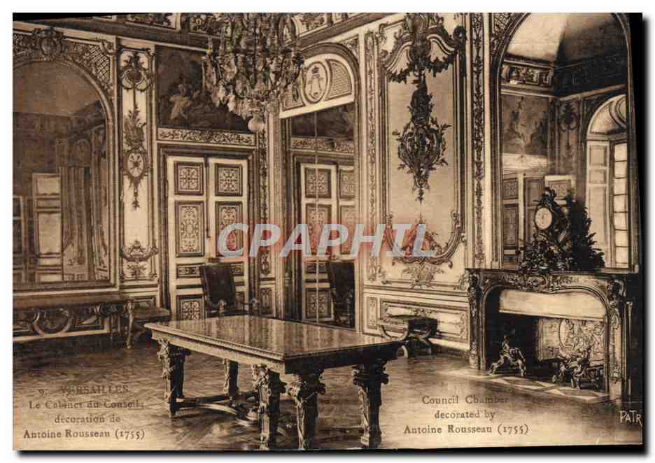 CPA Versailles Le cabinet du conseil decoration de Antoine Rousseau 