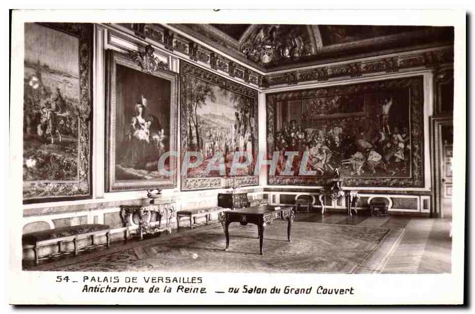 CPA Palais De Versailles Antichambre de la Reine ou salon du grand couvert