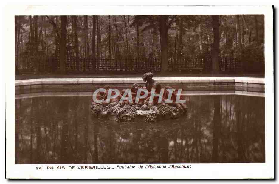 CPA Palais De Versailles Fontaine de L'Automne Bacchus