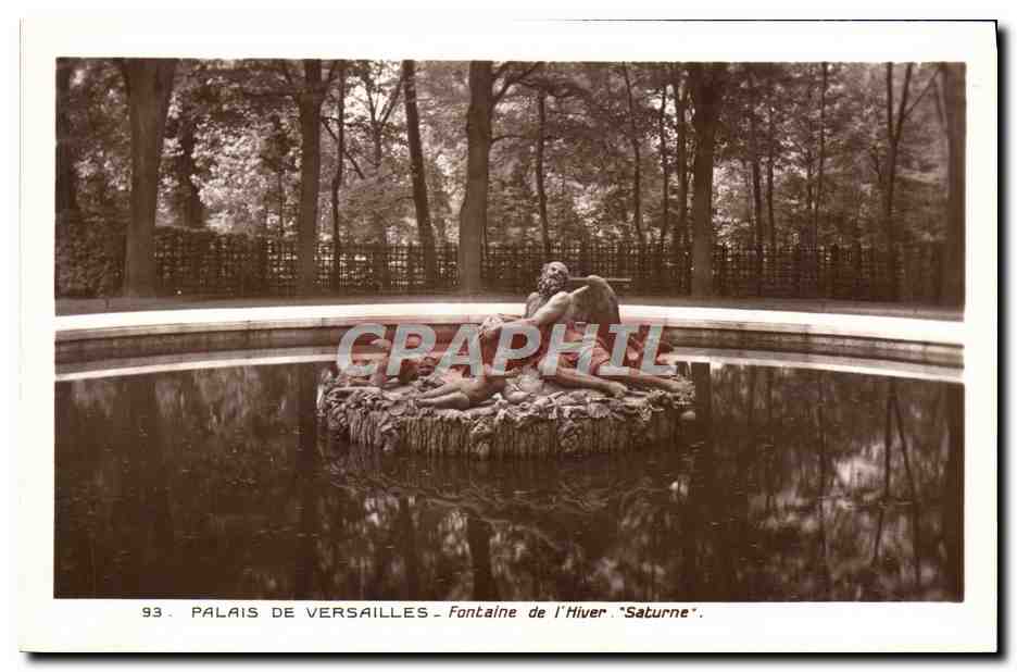 CPA Palais De Versailles Fontaine de L'Hiver Saturne