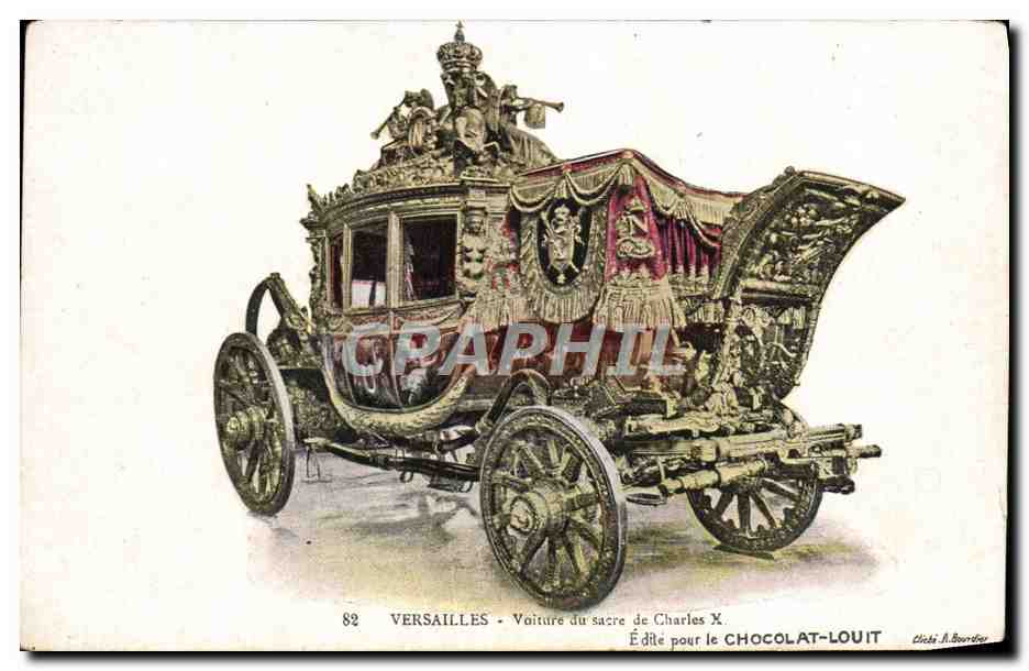 CPA Palais De Versailles Voiture du Sacre de Charles X